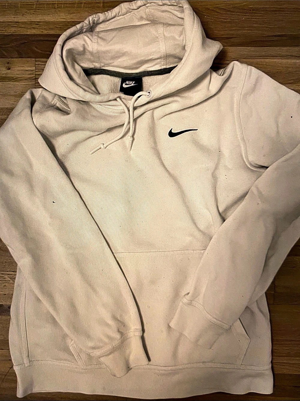 Nike Fleece Hoodie in Cream